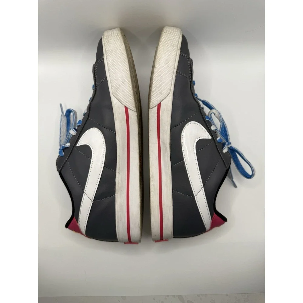 Nike Sweet Classic Blue Leather Sneakers Casual Low Shoes Women's Size 8.5 #8